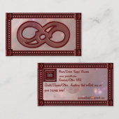 De Visite Carte d'introduction Étoiles d'infini (Devant / Derrière)