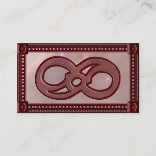 De Visite Carte d'introduction Étoiles d'infini (Devant)