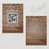 De Visite Carte d'invitation avec code QR pour RSVP sur le s (Devant / Derrière)