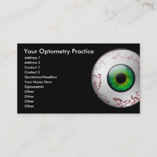 De Visite Carte d'optométrie