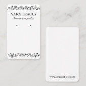 De Visite Carte d'oreille Customisée avec votre nom et votre (Devant / Derrière)