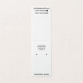 De Visite Carte d'oreille verticale avec logo en haut (Extérieur déplié)