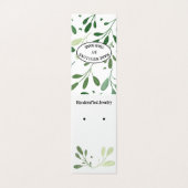 De Visite Carte d'oreille verticale Motif botanique (Extérieur déplié)