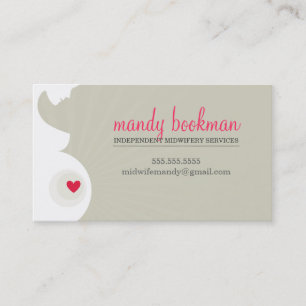 De Visite CARTE DOULA MOYENNE FEMME enceinte coeur du ventre