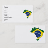 De Visite Carte du Brésil (Devant / Derrière)
