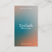 De Visite Carte du client d'extension Eyelash dégradé hologr (Devant)
