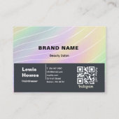 De Visite Carte du dossier client Hologram Lash tendance (Dos)