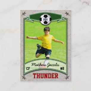 De Visite Carte du football