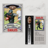 De Visite Carte du football (Devant / Derrière)