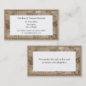 De Visite Carte du monde (Devant / Derrière)