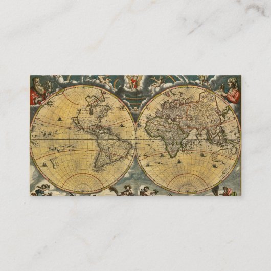 De Visite Carte du monde antique désorganisée #2 (Devant)
