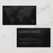 De Visite Carte du monde | exécutif (Devant / Derrière)