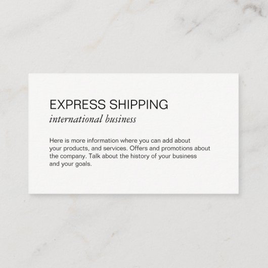 De Visite Carte du monde / Globe (Dos)