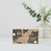 De Visite Carte du monde | Marques d'emplacement (Debout devant)