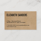 De Visite Carte du monde | Naturel 2 (Dos)