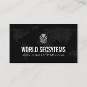 De Visite Carte du monde numérique | Logo d'impression des d (Devant)