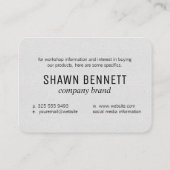 De Visite Carte du monde (Or) (Dos)