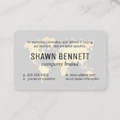 De Visite Carte du Monde (Or) Variation (Devant)