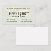 De Visite Carte du Monde (Or) Variation (Devant / Derrière)