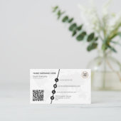 De Visite Carte du monde QR Code formelle (Debout devant)