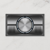 De Visite Carte en métal Hi Tech Faux version 2 avec photo (Dos)