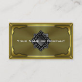 De Visite Carte en métal Hi Tech Faux version 3 avec logo (Dos)