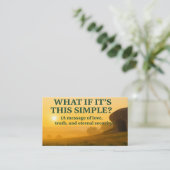 De Visite Carte Evangile : grâce qui épargne (Debout devant)