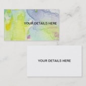 De Visite Carte faite sur commande d'affaires artistiques (Devant / Derrière)