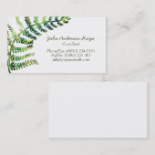 De Visite Carte Fern Business (Devant / Derrière)