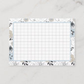 De Visite Carte Floral Affirmation À Faire Note (Dos)