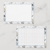 De Visite Carte Floral Affirmation À Faire Note (Devant / Derrière)