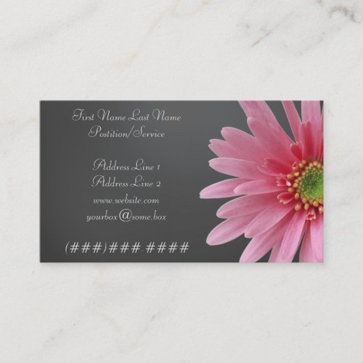 De Visite Carte Floriste (Devant)