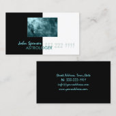 De Visite Carte Galaxy Cosmos Métaphysique Blue (Devant / Derrière)