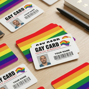 De Visite Carte Gay Personnalisée Identité Premium Adhésion 