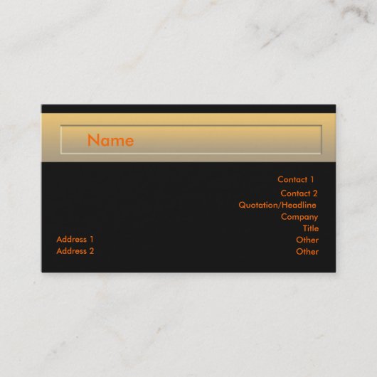 De Visite Carte générique (Devant)