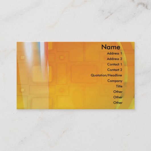 De Visite Carte générique (Devant)