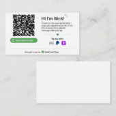 De Visite Carte GetCashTips (Devant / Derrière)