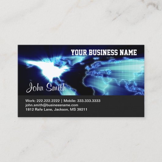 De Visite Carte globale industrielle (Devant)