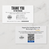 De Visite Carte Google Review Avec Coupon (Devant / Derrière)