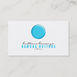 De Visite Carte Graphique Bouton Ballon Bleu Vibrant