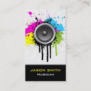 De Visite Carte grunge d'industrie musicale