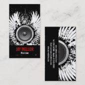 De Visite Carte grunge d'industrie musicale (Devant / Derrière)