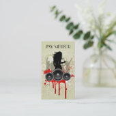De Visite Carte grunge d'industrie musicale (Debout devant)