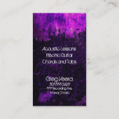 De Visite Carte grunge d'industrie musicale - texture (Dos)