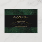 De Visite Carte hello élegant or et noir (Dos)