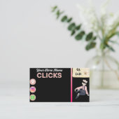 De Visite carte heureuse (Debout devant)