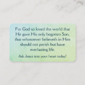 De Visite Carte John 3:16 (Dos)