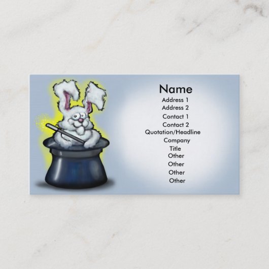 De Visite Carte magique (Devant)