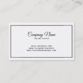 De Visite Carte Mariage simple (Dos)