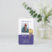 De Visite Carte mémoire Christian Song Bird (Debout devant)